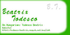 beatrix todesco business card